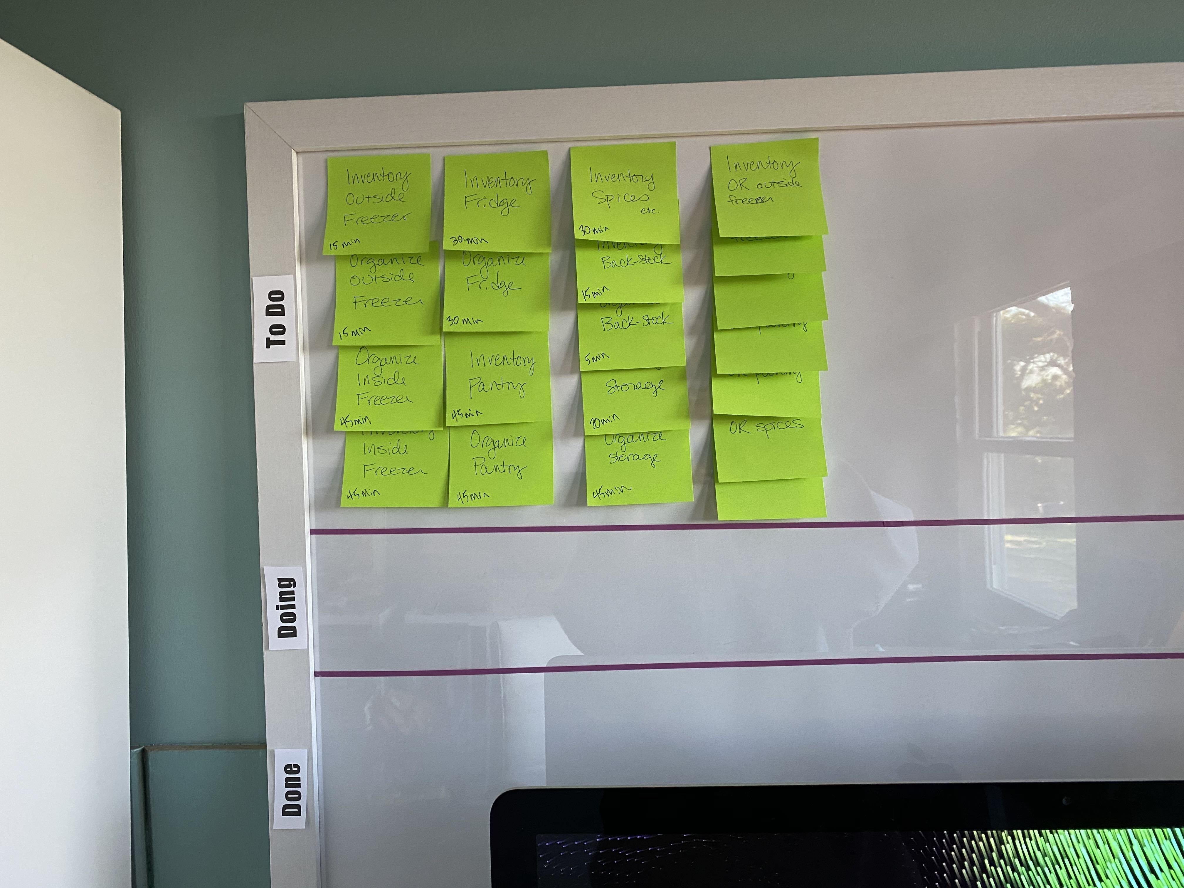Finish Kanban board set up AND Set up first project - student project
