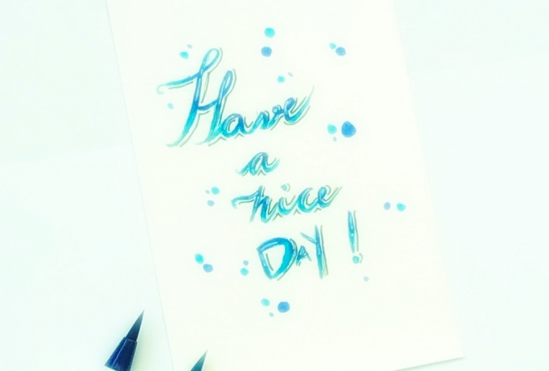 Brush pen calligraphy