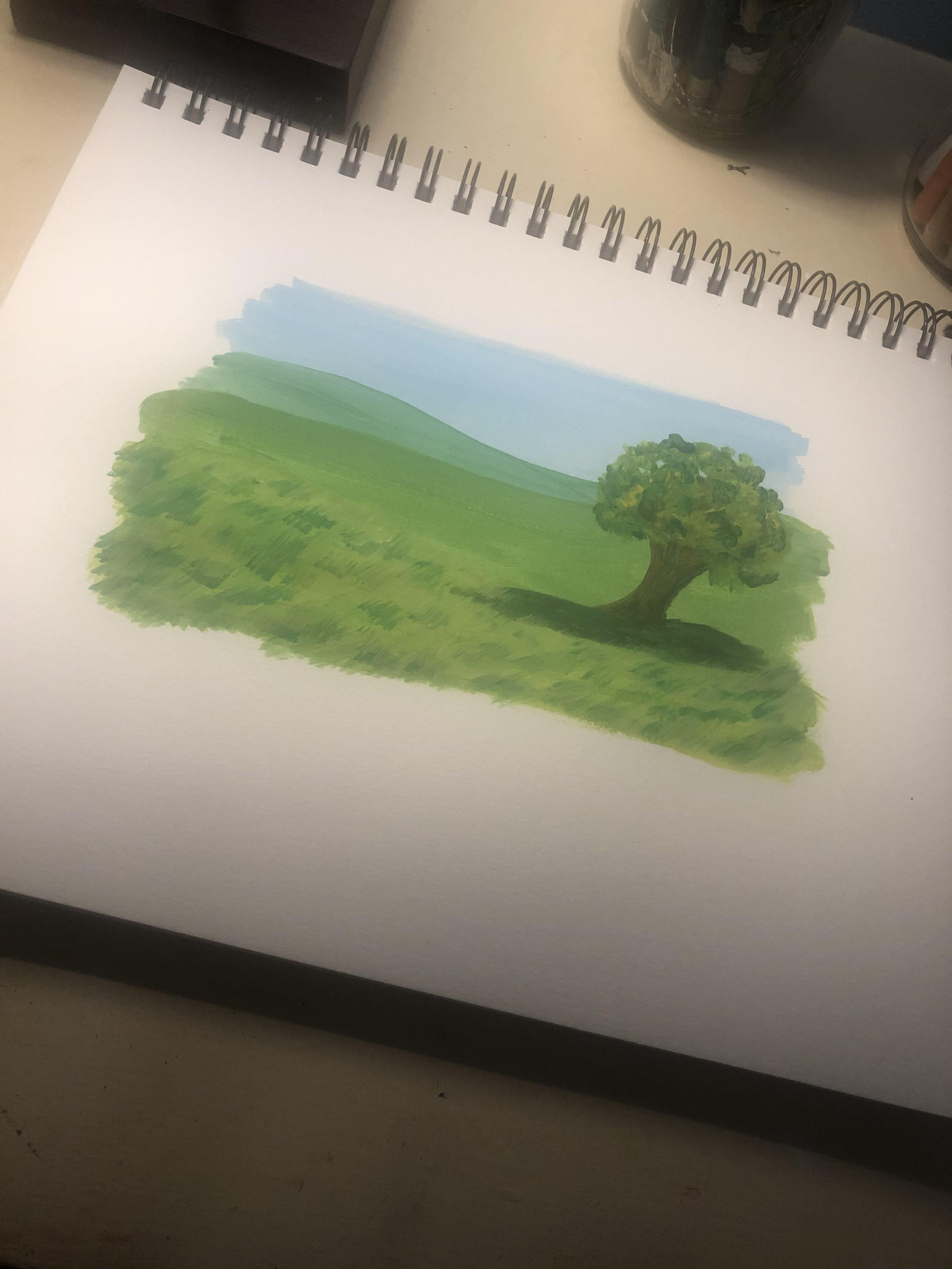 simple landscape - student project