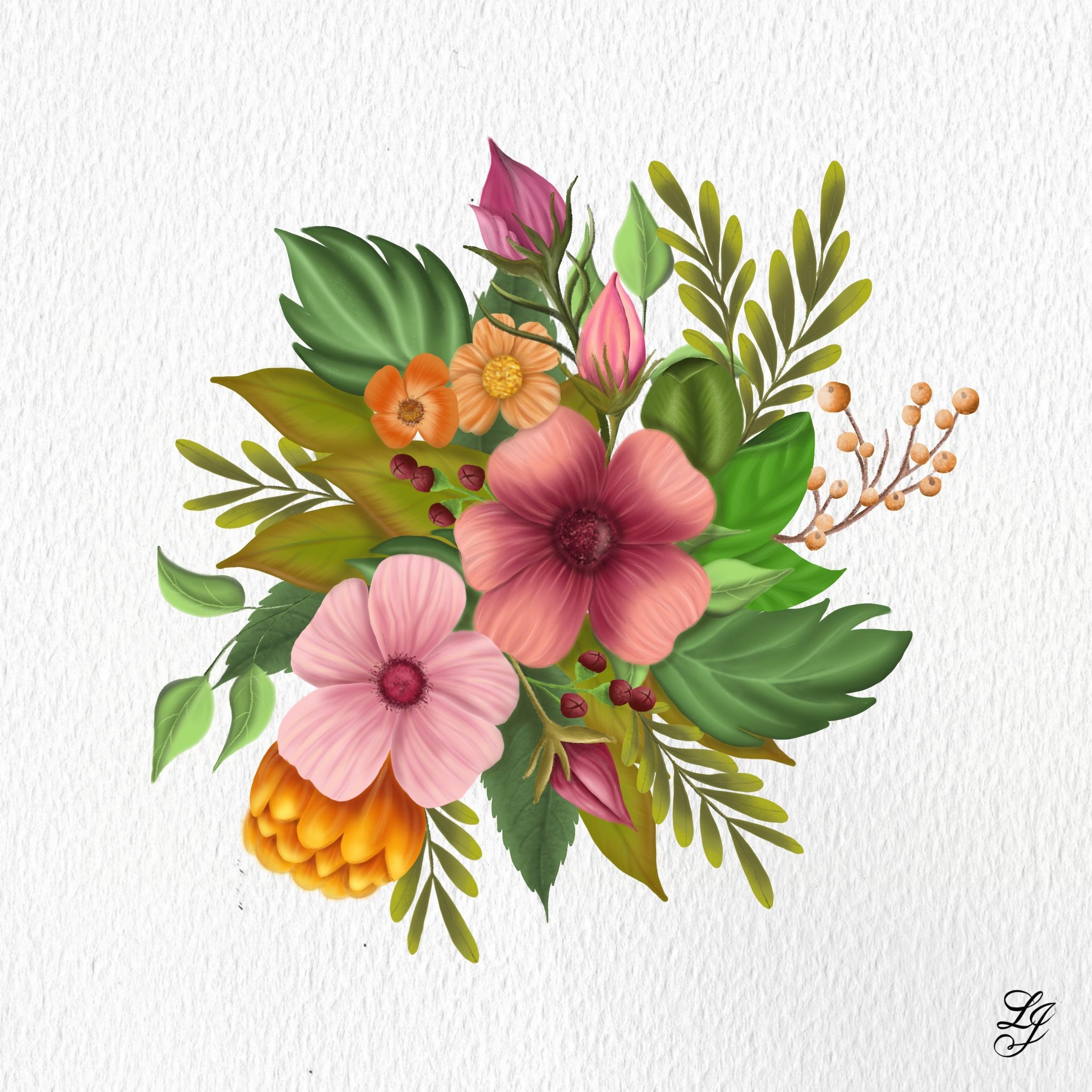 Floral bouquet - student project