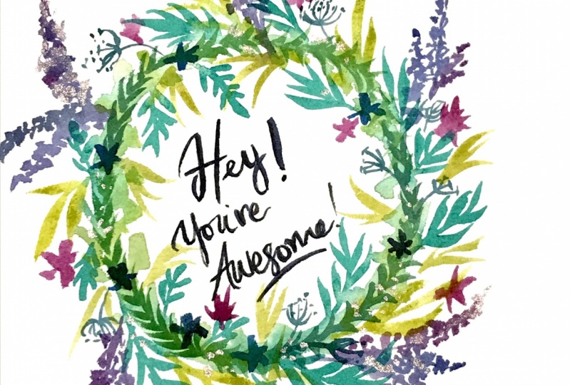 Water Color Wreaths with Sarah @its_art_oclock