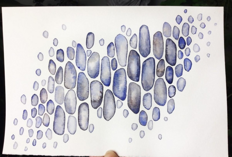 Abstract cells in my own color blend