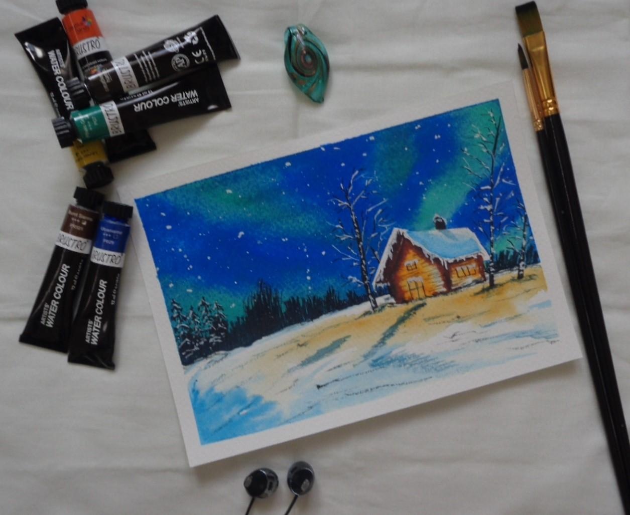 Winterscape Swedish Night - student project
