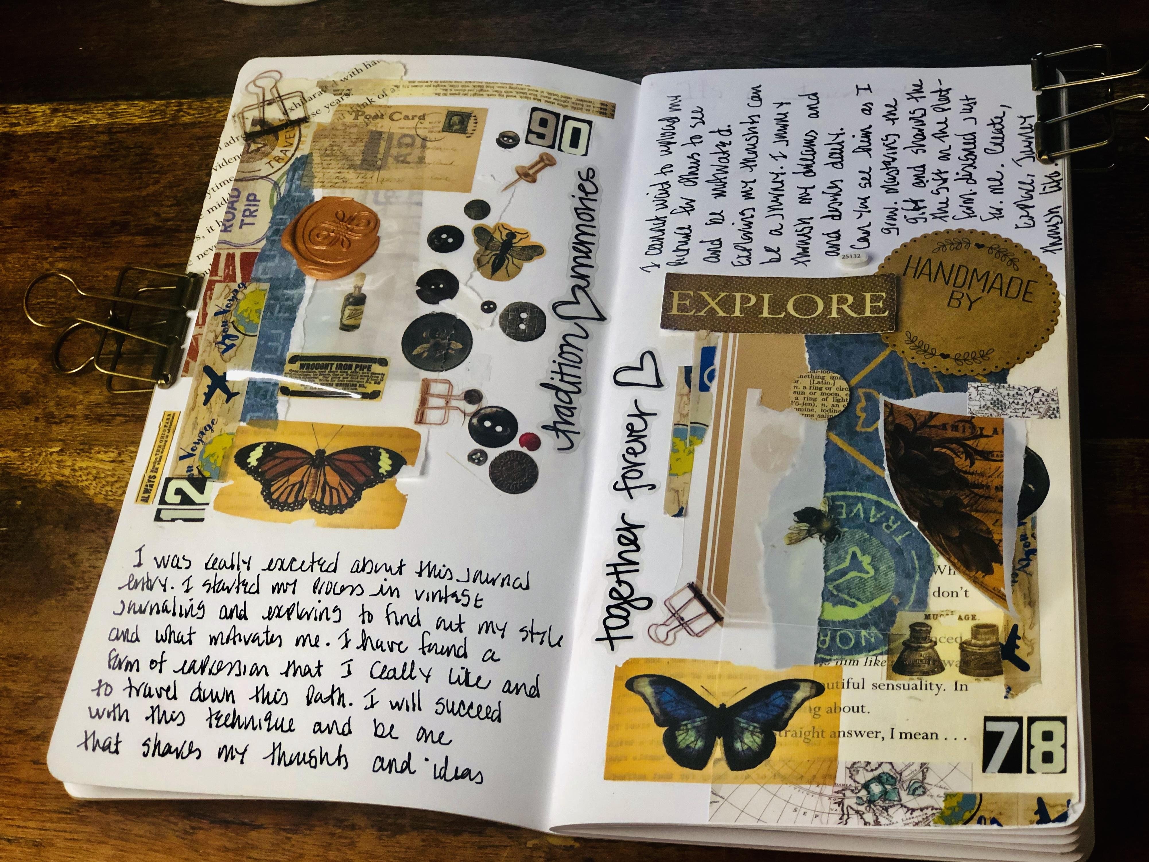 I am ready to explore journaling my way - student project