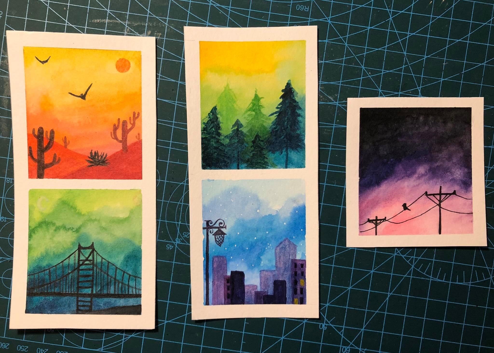 Mini Paintings - student project