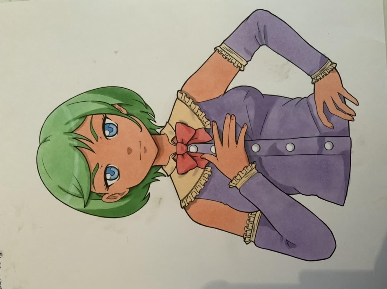 Coloured with markers - student project