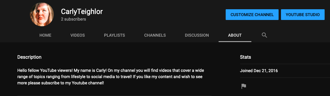 Finally Trying to be a Youtuber! - student project