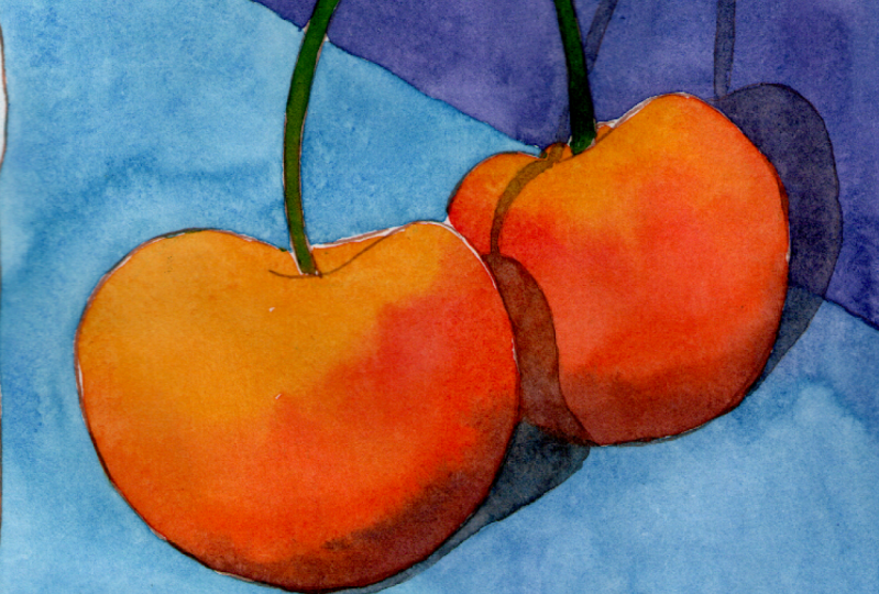 Yellow cherries