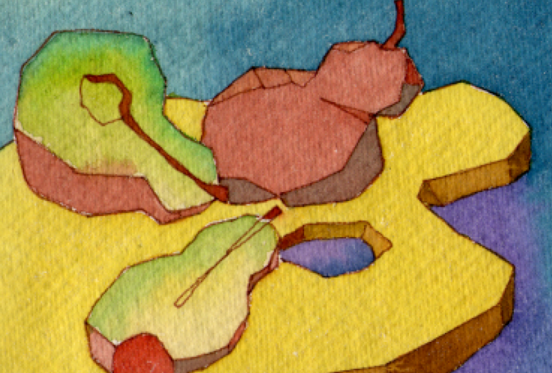 Colorful pears