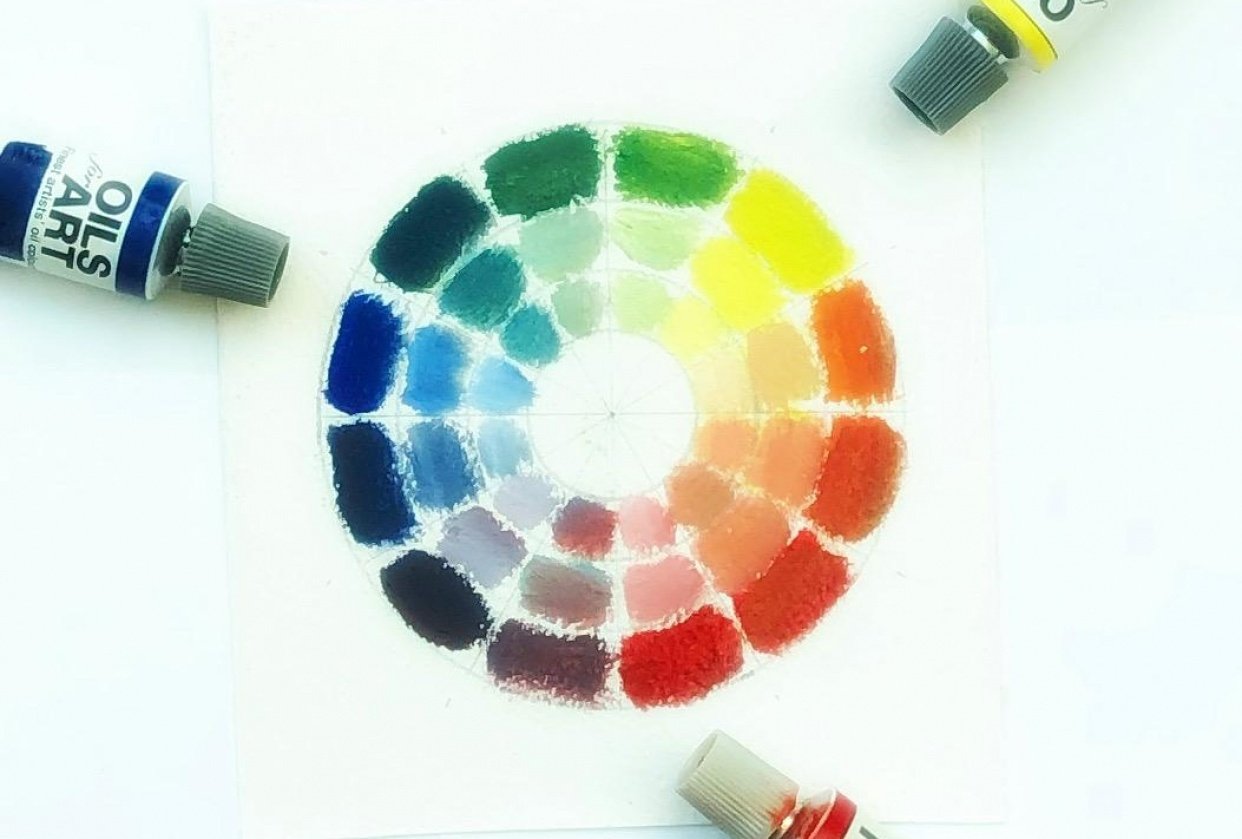 Color wheel + value scale - student project