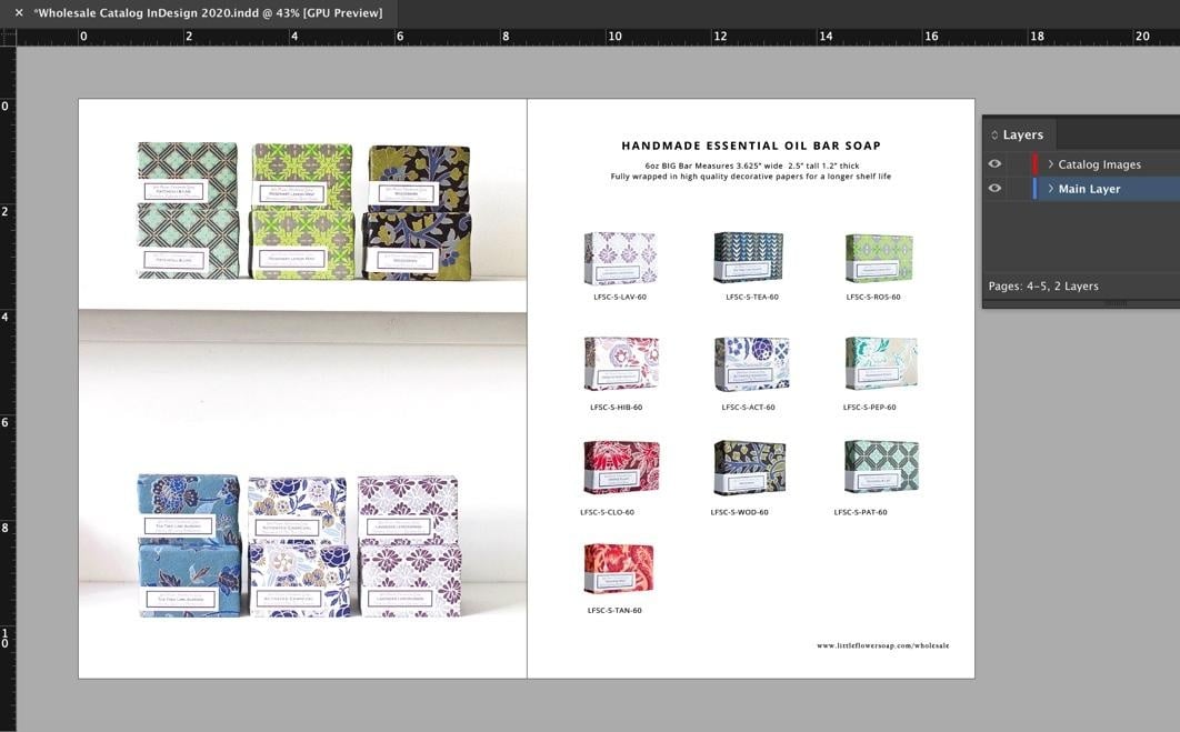 Wholesale Catalog via In Design - student project