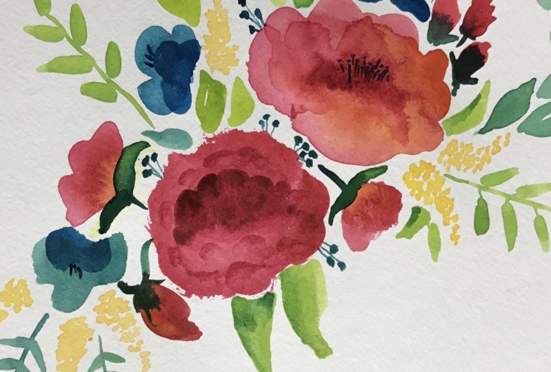 Watercolor Peonies and more