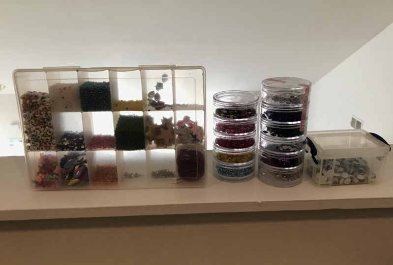 Suggested ways to store beads and jewelry