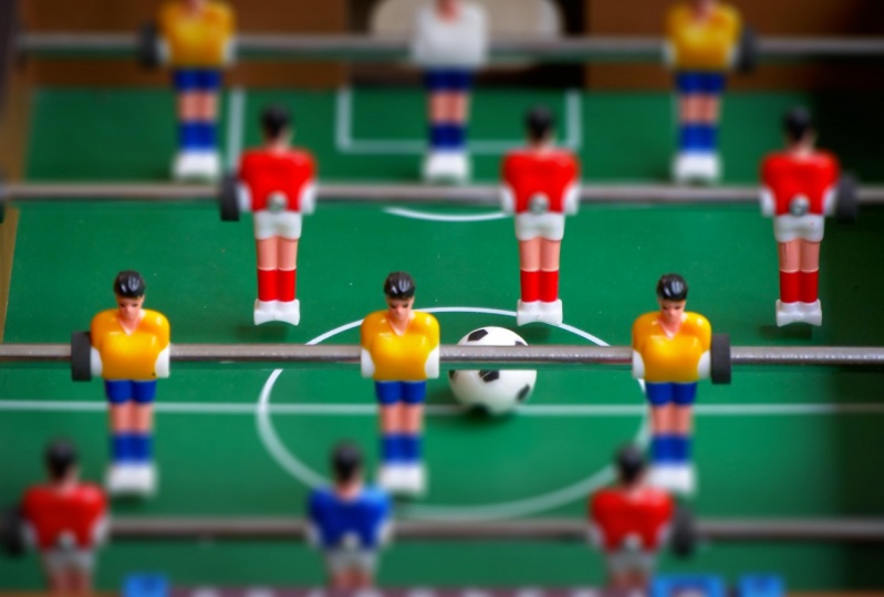 Table football tilt shift