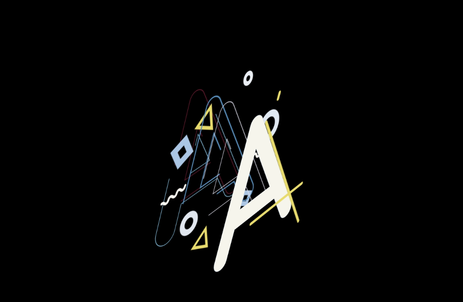 "A" letter form party - student project