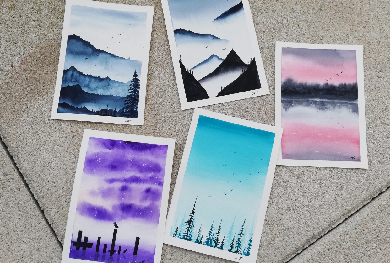 Serene landscapes - student project