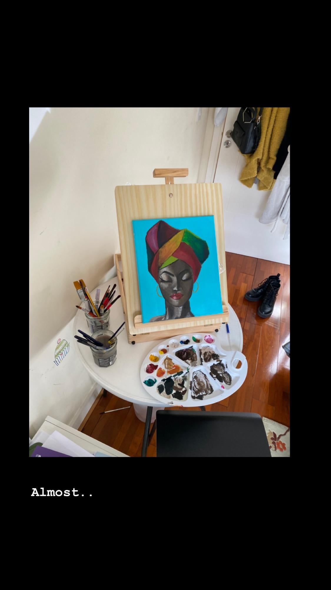 African woman portrait - student project