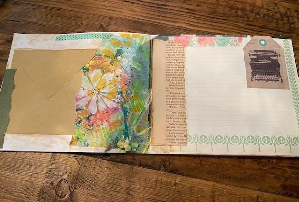 Up-cycled Brochure by Tracy - student project