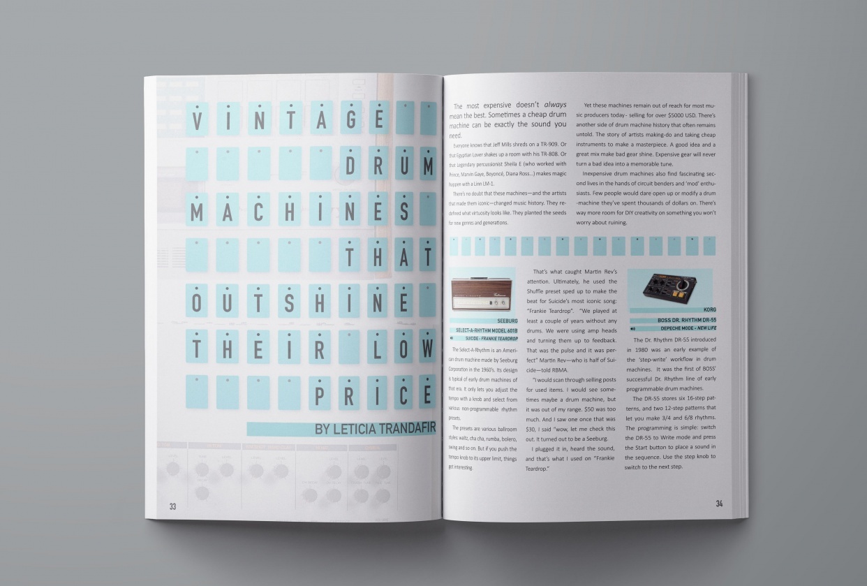 Analog Drum Machines - student project