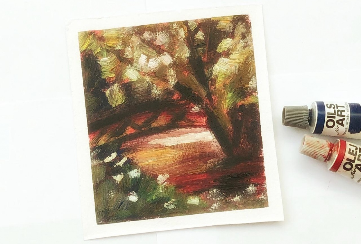 Impressionist landscape- Simplification - student project