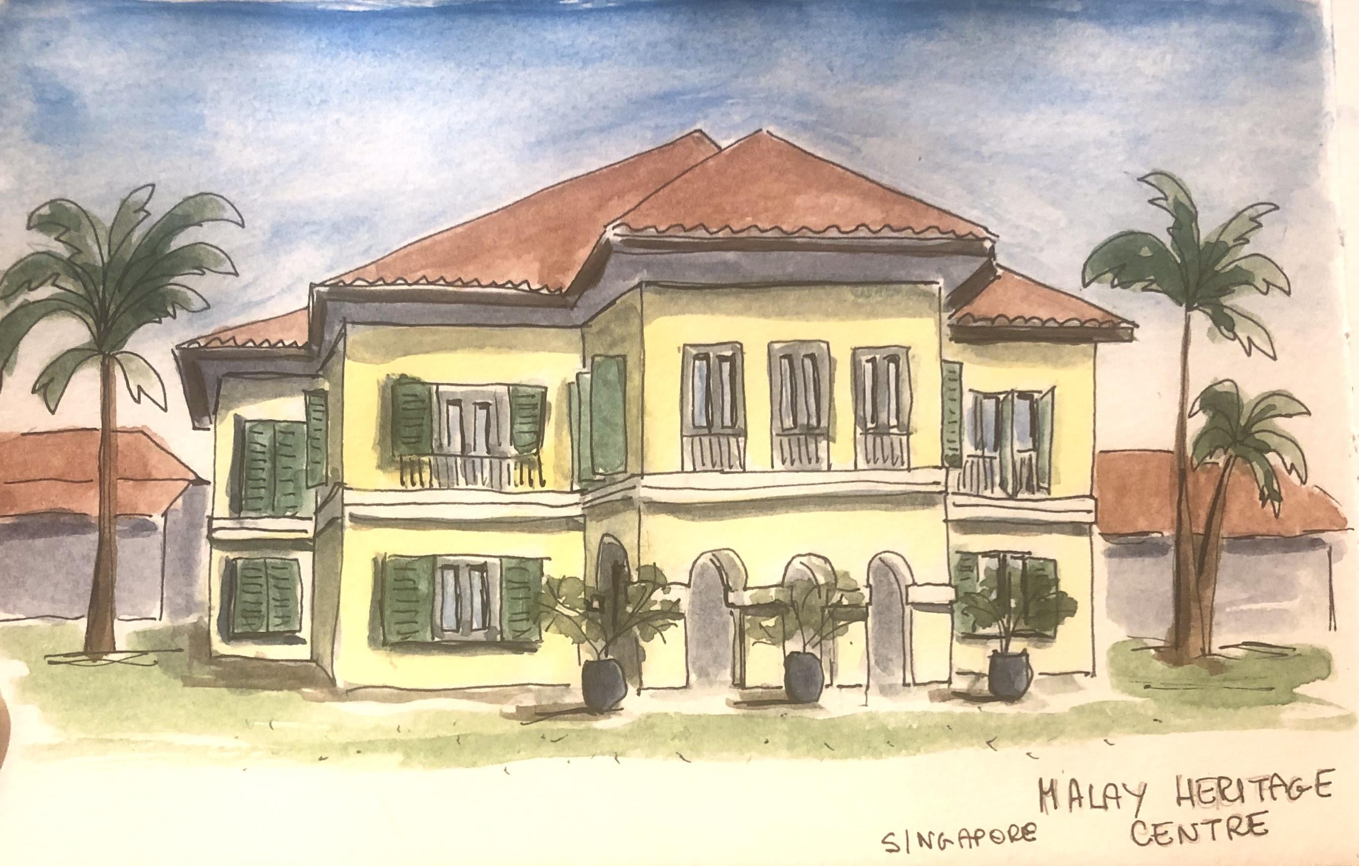 Urban Sketching - student project