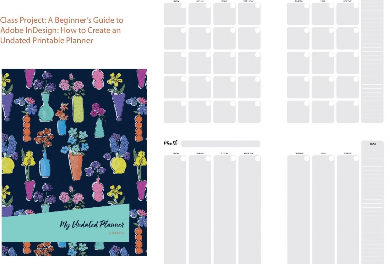 Undated Planner Sample Project - student project