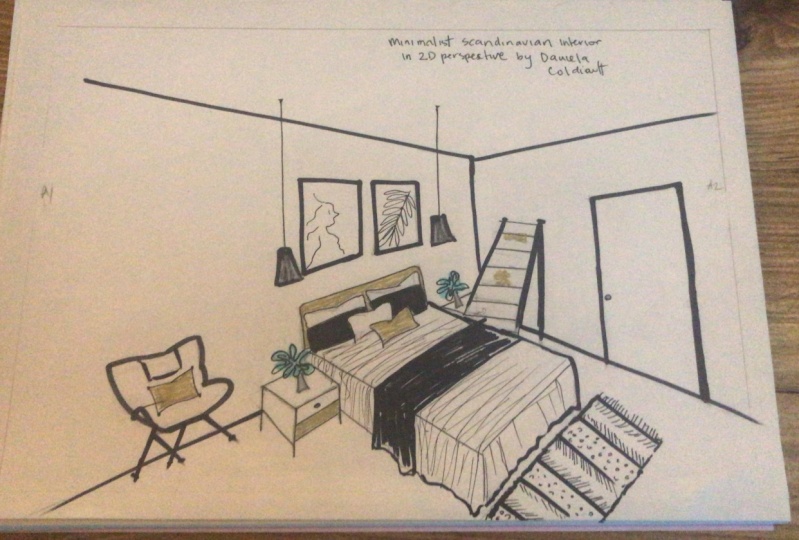 Minimalist Scandi Bedroom Interior