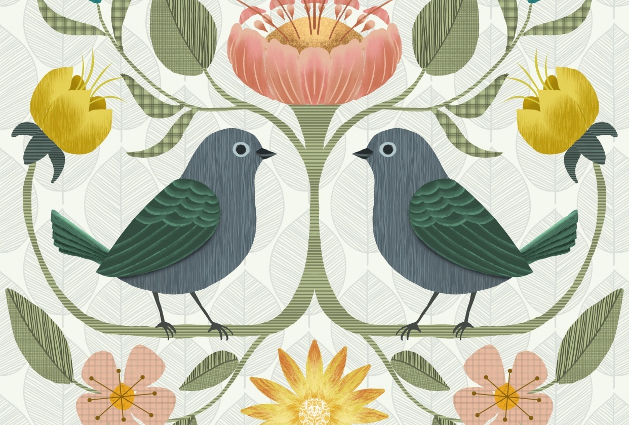Mid century birds - student project