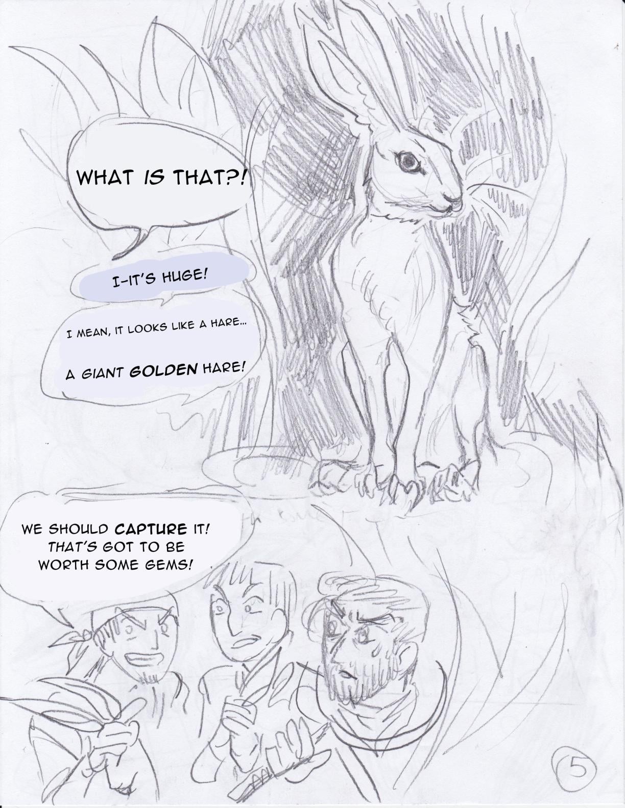 The Golden Hare - Rough Sketches