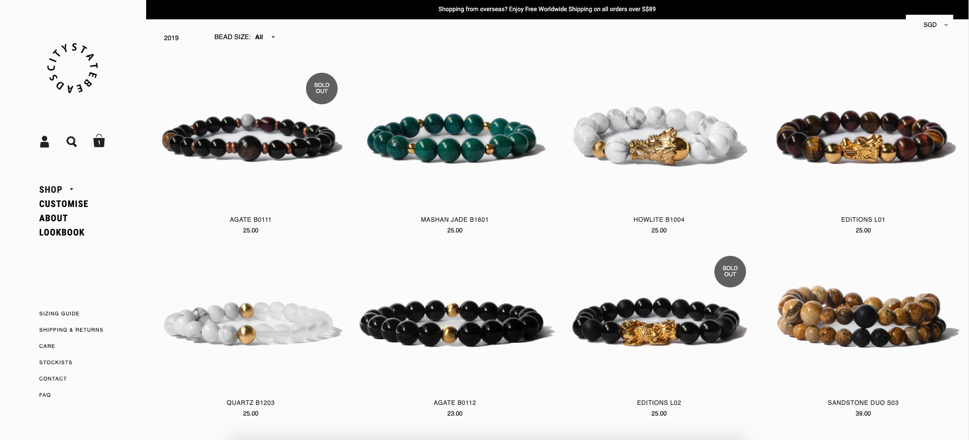 Citystate Beads - student project