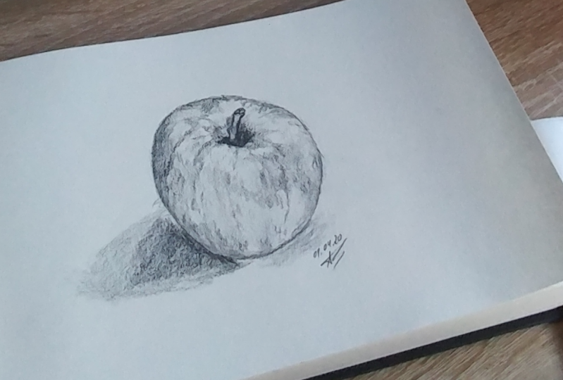 Aafkes Art Lesson - first try