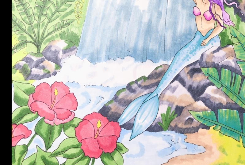 Coloring with Alcohol Markers