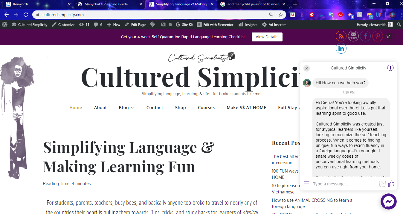 Bot completed - student project