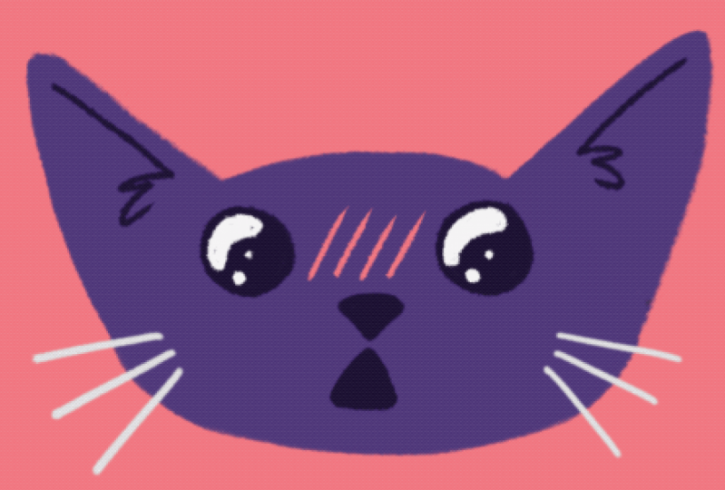 Cat Sticker GIFs in Procreate