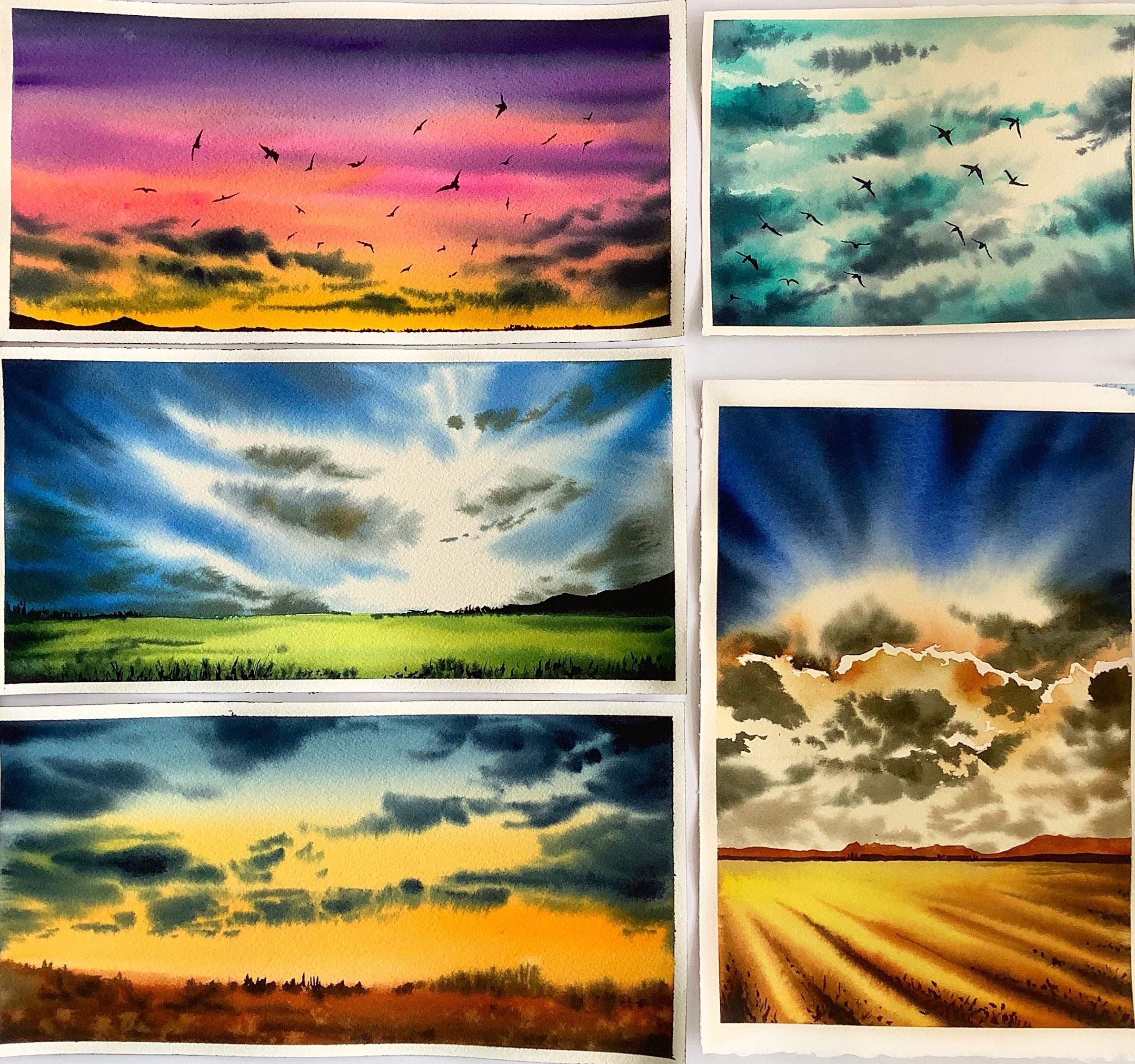 Exploring skies and clouds - student project