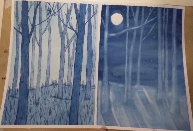 Blue forest
