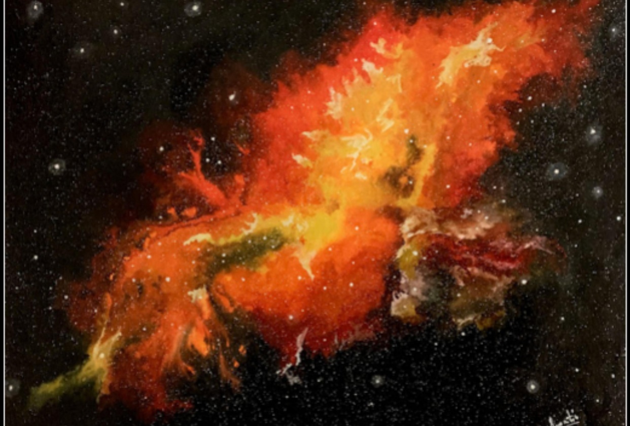 Watercolor Galaxy - student project