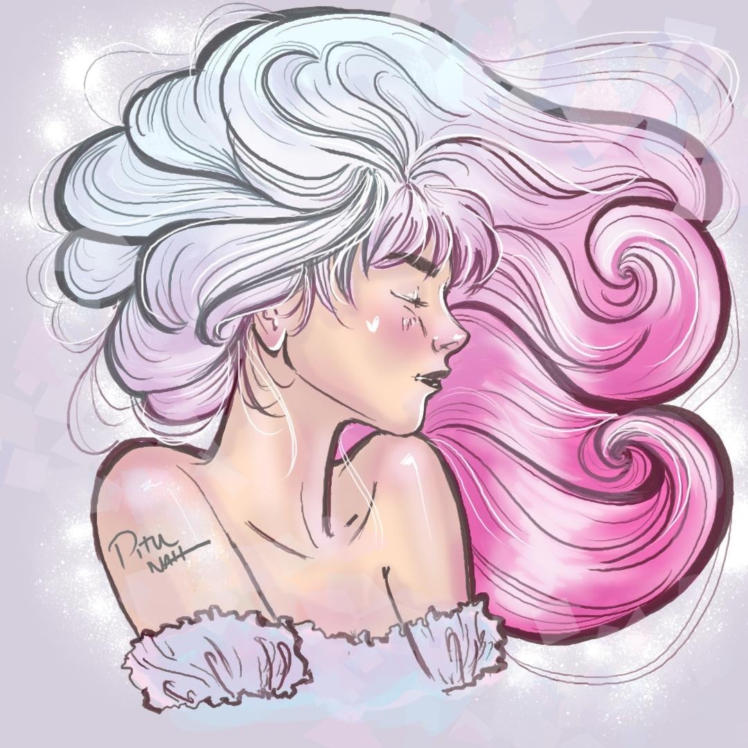 Drawing Hair - Practice for Curly Hair - student project