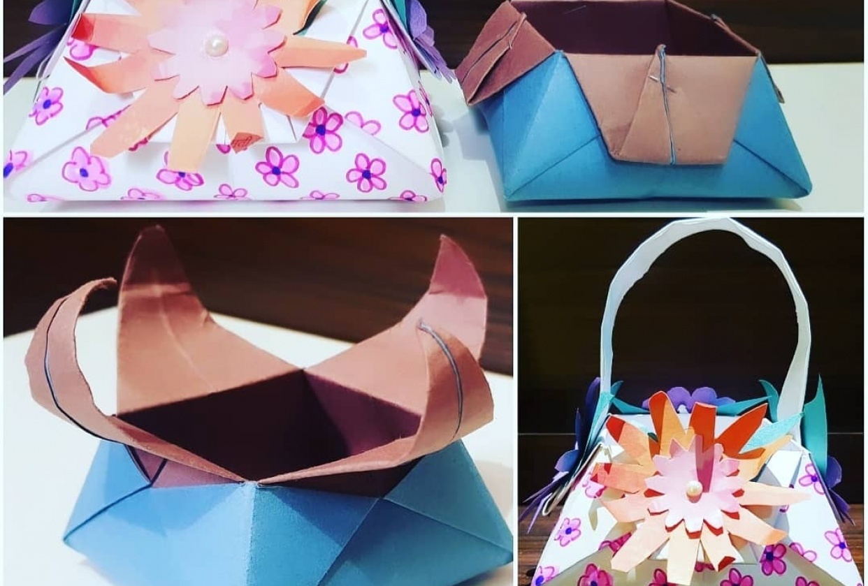 origami basket - student project