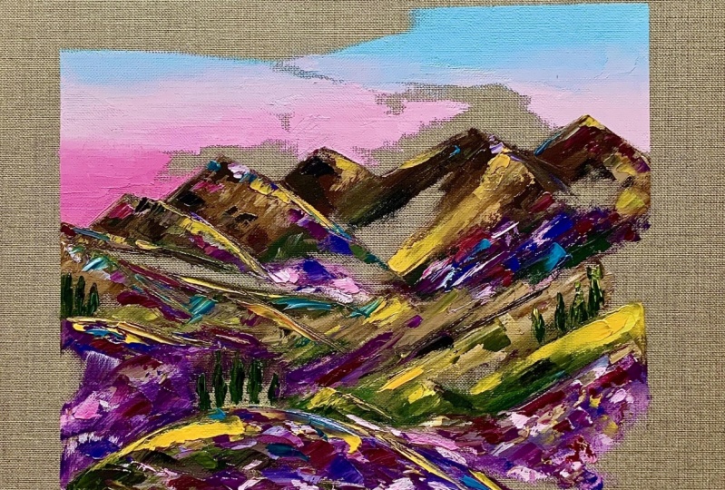Vibrant Landscape Oil Painting