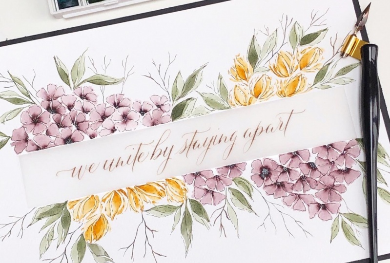 Floral banner