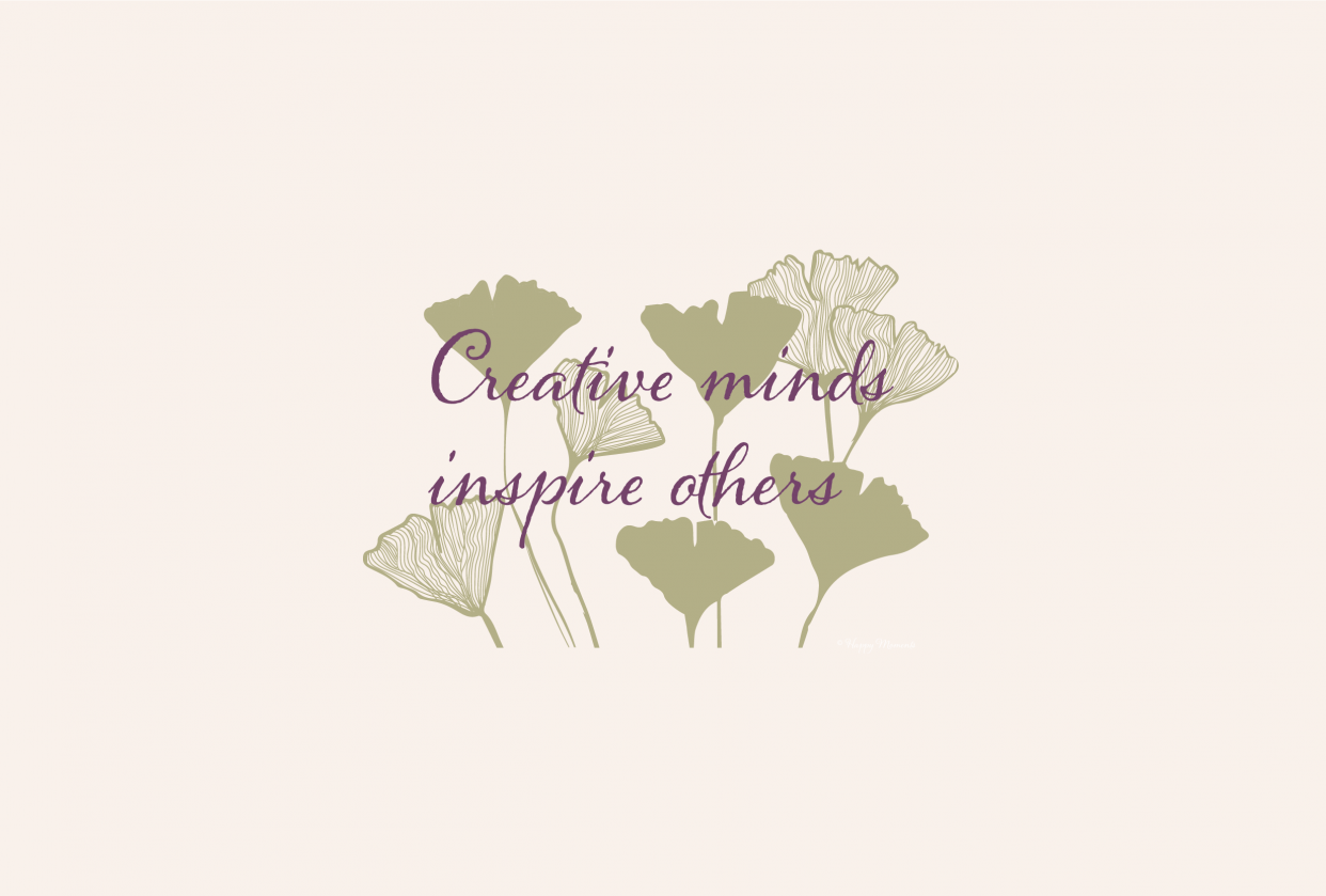 Digitized hand drawn Ginko - student project