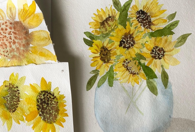 Beginner Sunflowers