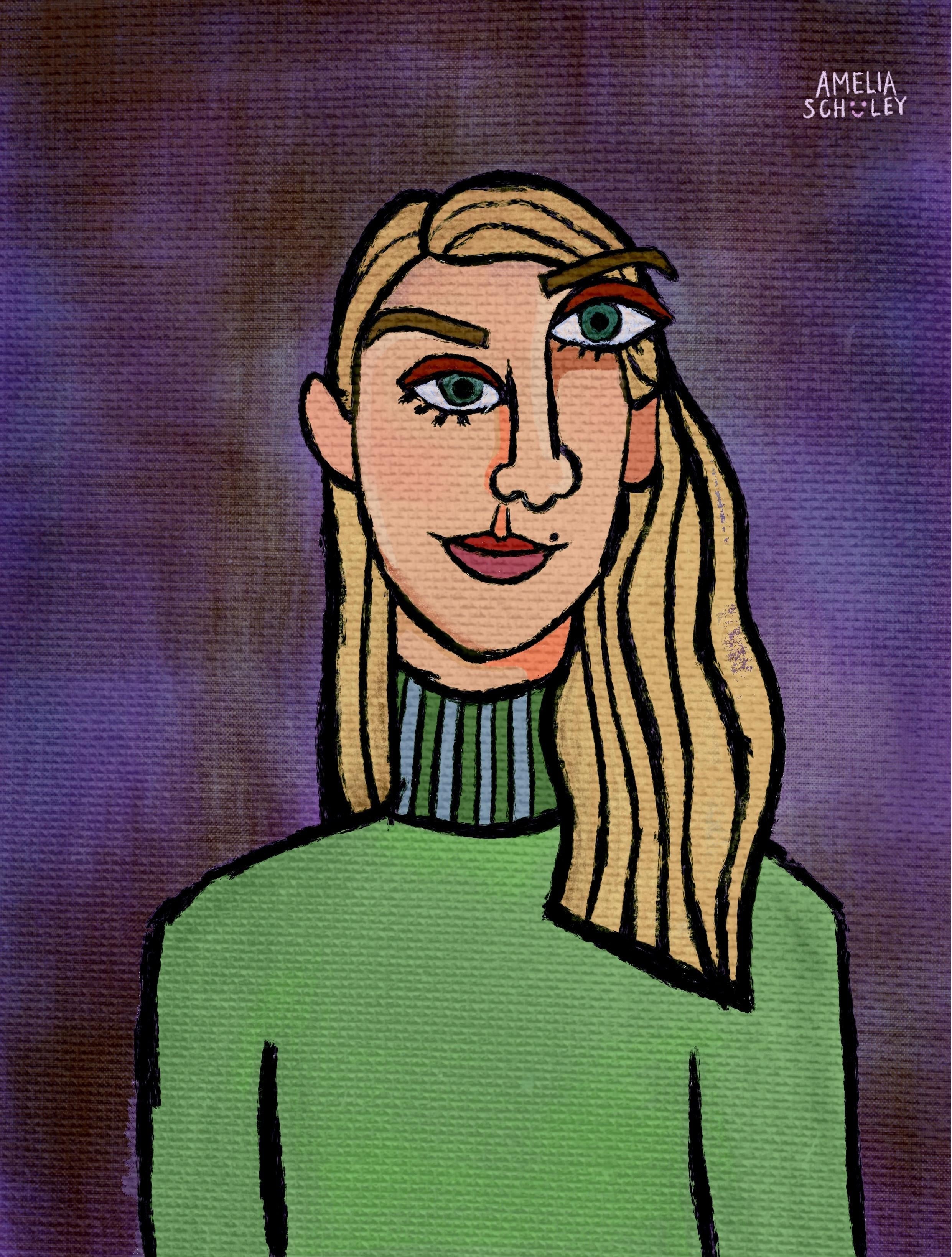 Amelia's Picasso Portrait - student project