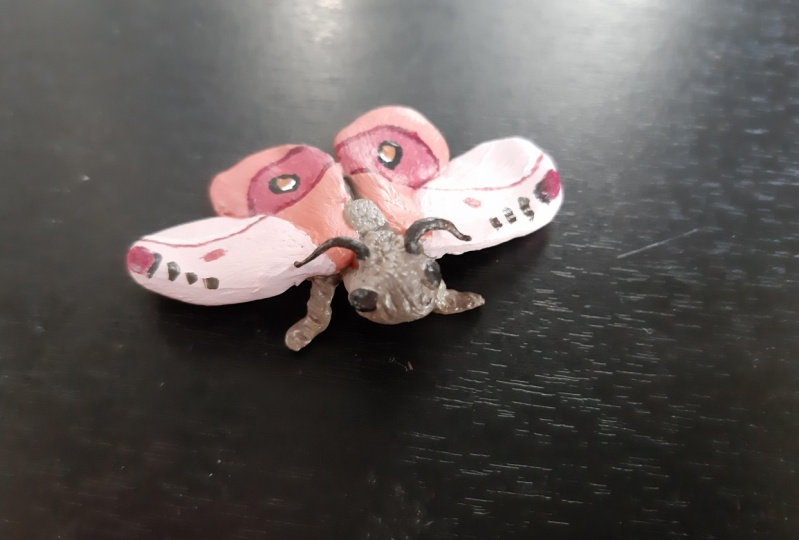 First try, inspired by Emperor gum moth