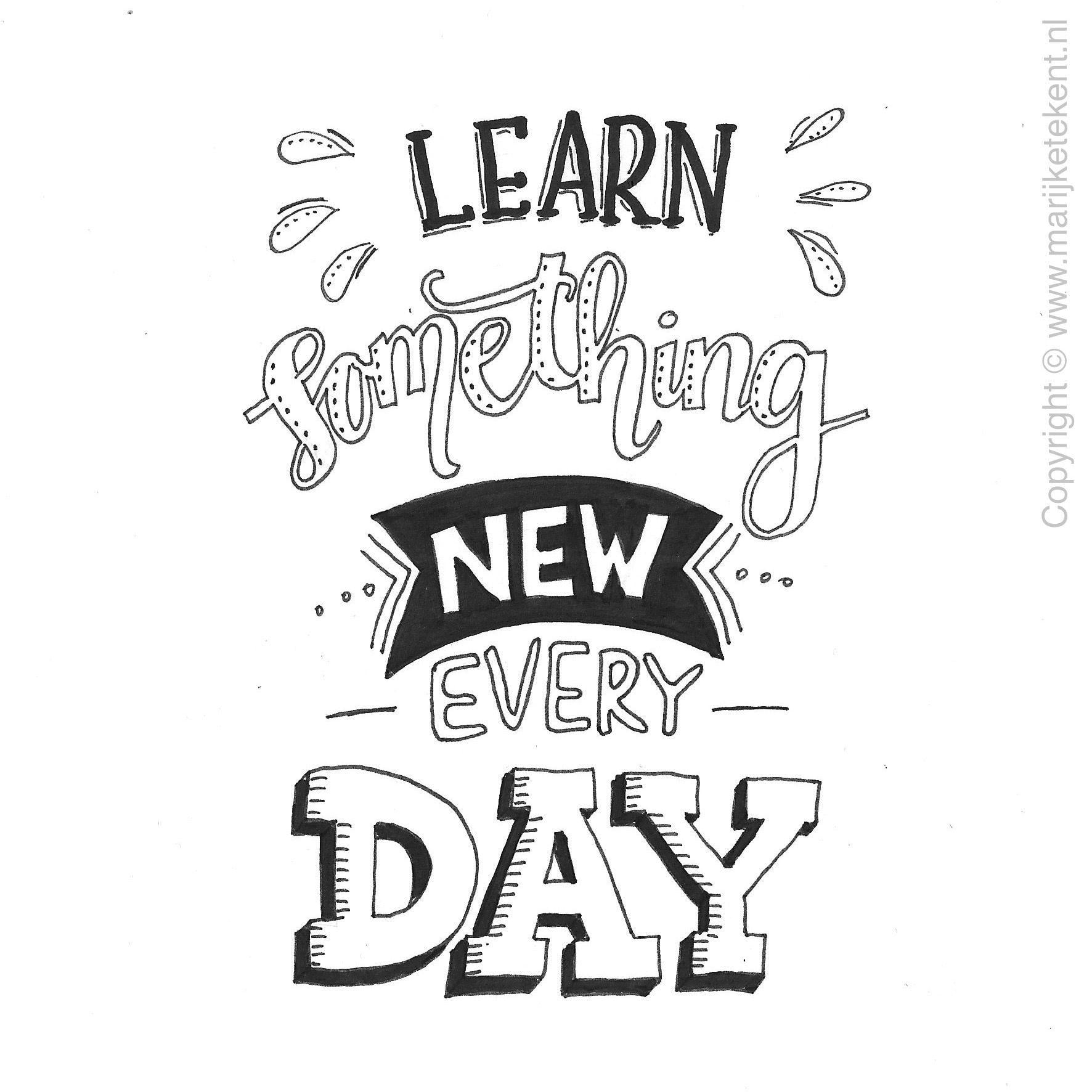 Learn to create a piece of Art each Day - student project