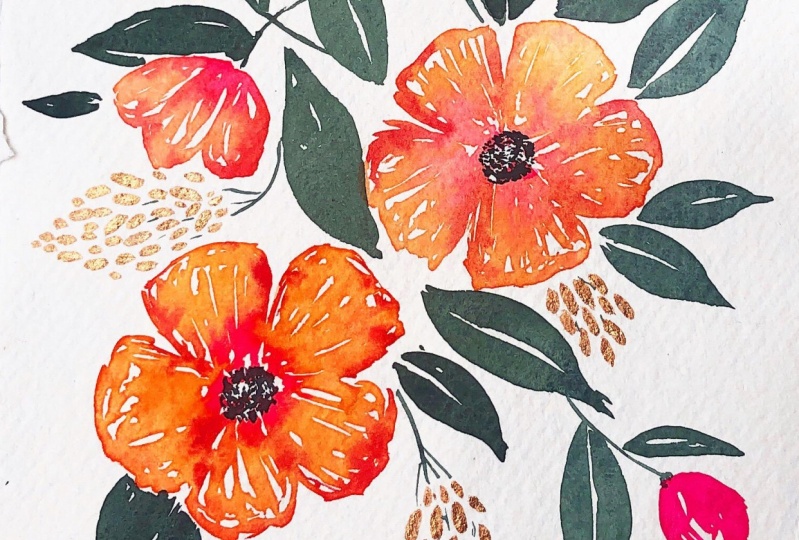 Joyful summer flowers