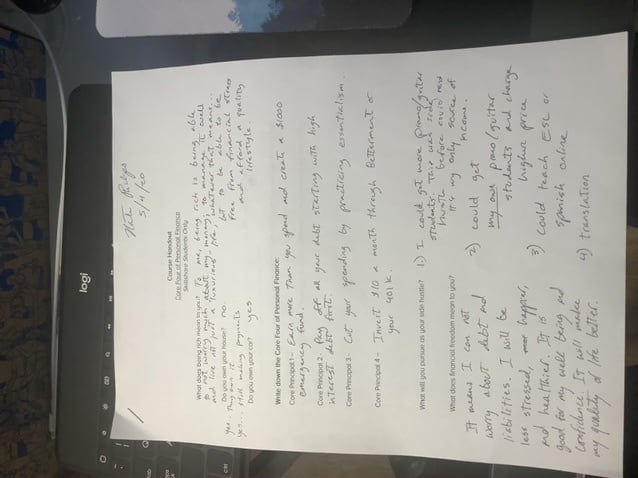 Class handout - student project