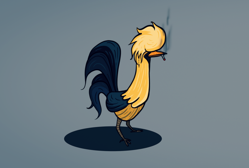 Edgy Polish Rooster