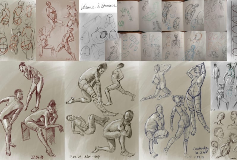 Sketches of "Volume and Structure"
